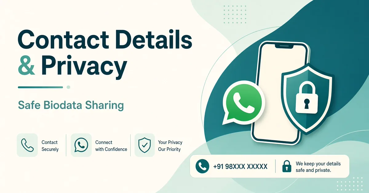 Biodata contact details and privacy — safe sharing tips
