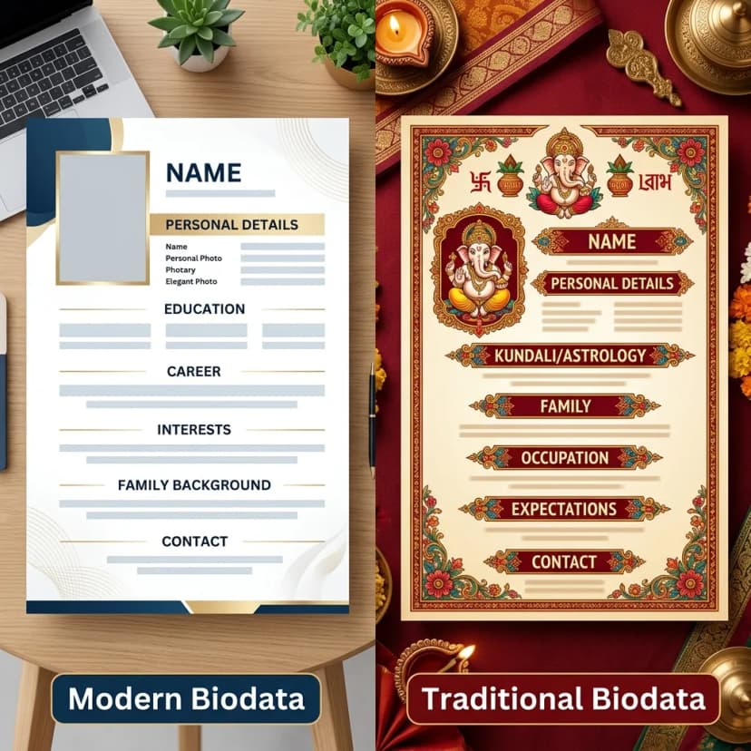 Modern vs Traditional Biodata Format