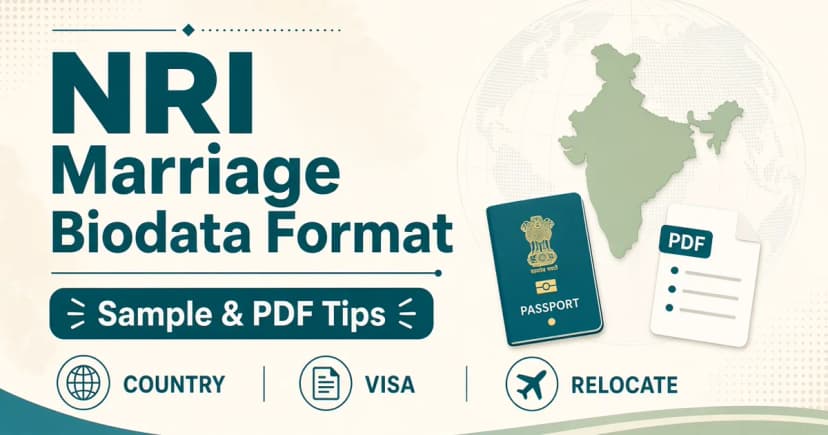 NRI Marriage Biodata Format — Sample & PDF