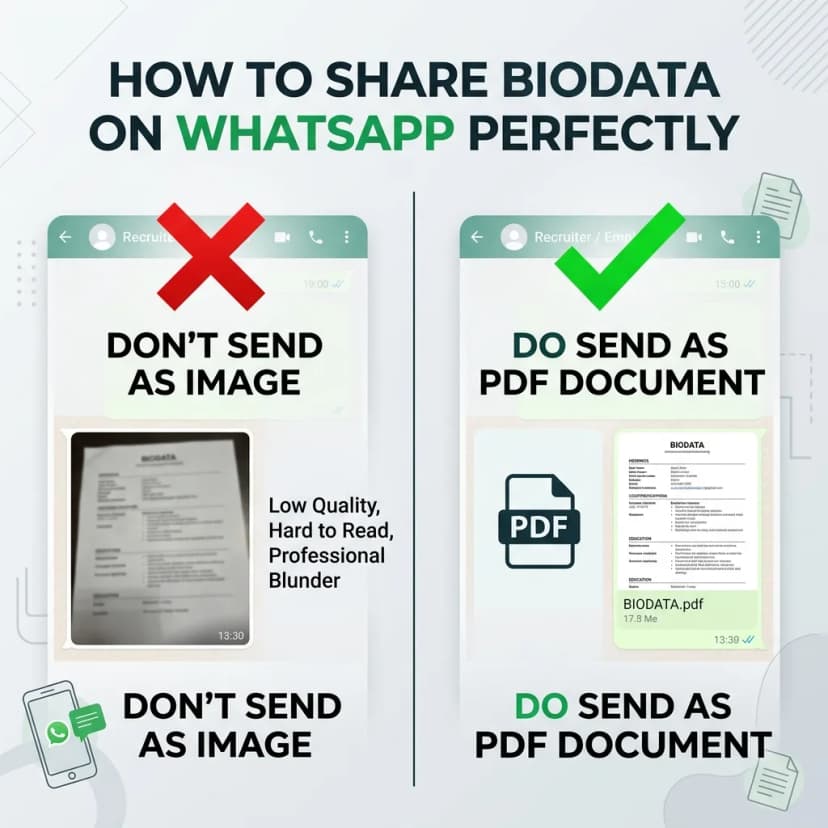 How to Share Biodata on WhatsApp