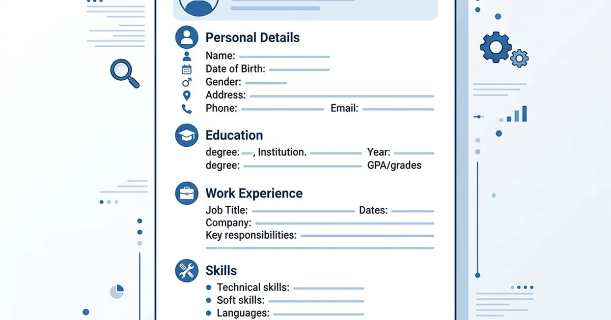 Simple Biodata Format for Job PDF | Tips & Guide